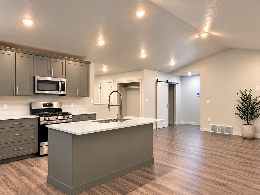Warm Modern Kitchen and Hallway 900x675.jpg